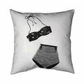 Begin Home Decor 20 x 20 in. Vintage Womens Swimsuit-Double Sided Print Indoor Pillow 5541-2020-FA40